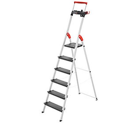 Hailo L100 TopLine  6-Step aluminum safety step ladder