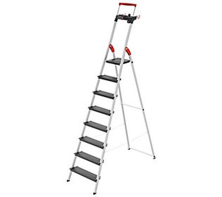 Hailo L100 TopLine 8-Step Aluminum Safety Step Ladder