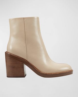 Haleena Leather Ankle Boots