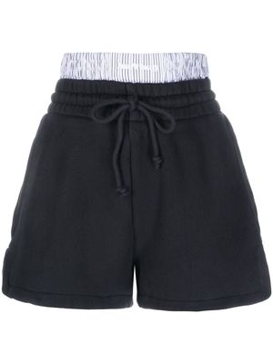 Halfboy boxer-waist cotton shorts - Black