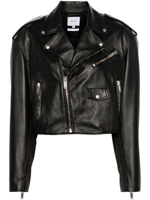 Halfboy Chiodo leather biker jacket - Black