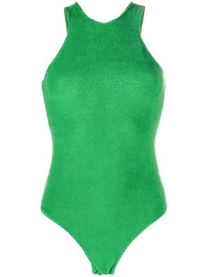 Halfboy cut-out racerback bodysuit - Green