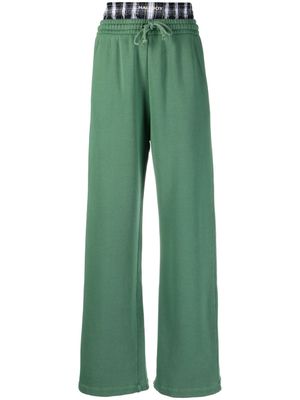 Halfboy elastic-waist cotton track pants - Green