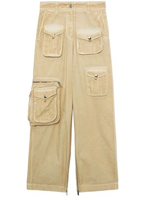 Halfboy faded cotton cargo trousers - Neutrals