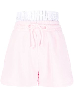 Halfboy high-waist cotton shorts - Pink