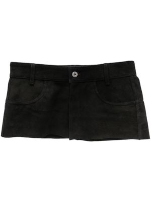 Halfboy leather skirt belt - Black