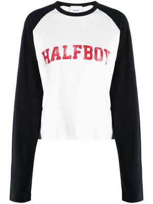 Halfboy logo-print cotton T-shirt - White