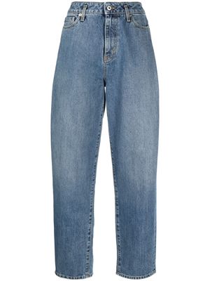 Halfboy mid-rise stonewashed tapered jeans - Blue