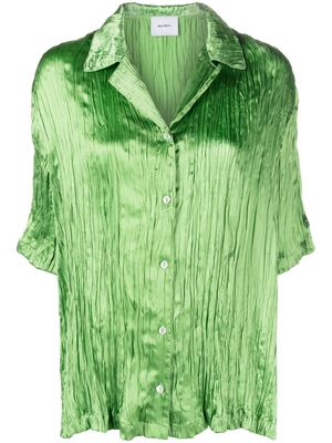 Halfboy silk short-sleeved shirt - Green