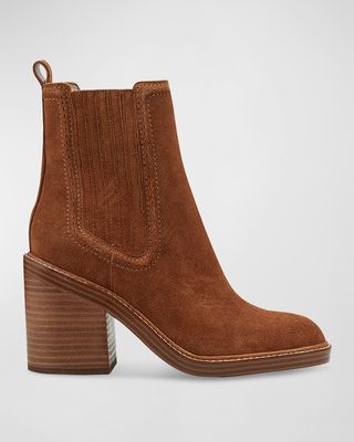 Halida Leather Chelsea Ankle Boots