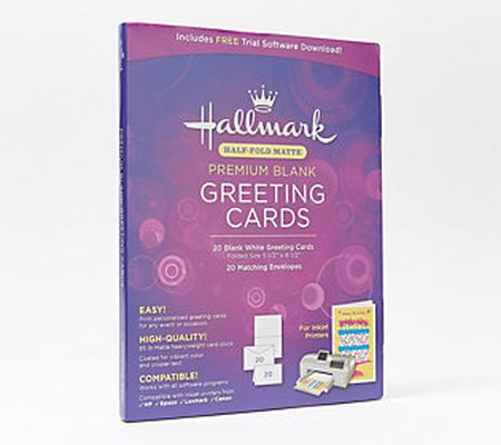 Hallmark 20 Greeting Cards/Envelopes with Card Studio Software