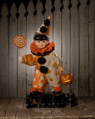 Halloween Masquerade Clown Boy Figure