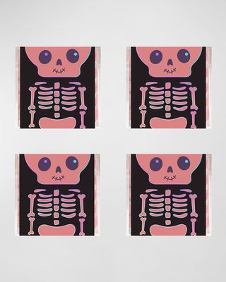 Halloween Skeleton Sugar Skulls, 4 Count