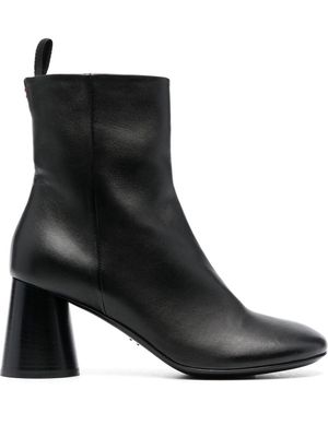Halmanera Ace 75mm leather ankle boots - Black