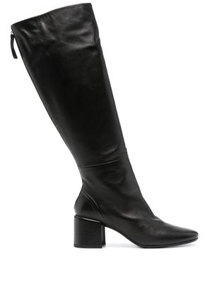 Halmanera Bart 65mm leather knee boots - Black
