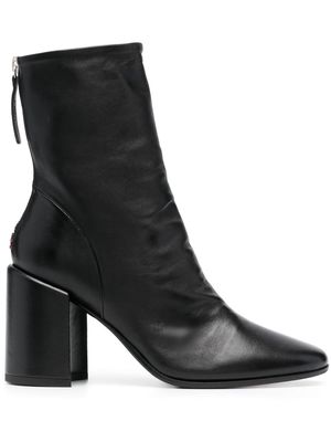 Halmanera Bess 85mm leather boots - Black