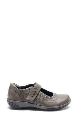 Hälsa Footwear Aloe Mary Jane in Dark Grey Leather