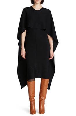 HALSTON Amal Merino Wool Sweater Dress in Black