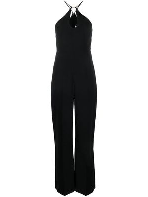 Halston hardware-detail sleeveless jumpsuit - Black