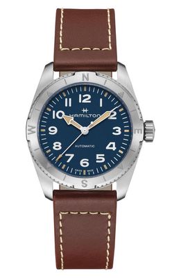 Hamilton Khaki Field Expedition Automatic Leather Strap Watch
