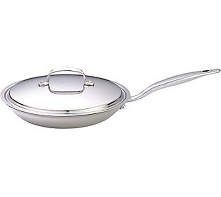 Hammer Stahl Stainless Steel Clad 10.5" Covere d Fry Pan