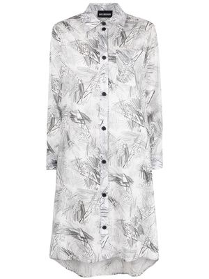 Han Kjøbenhavn abstract-pattern shirt dress - White