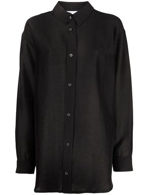 Han Kjøbenhavn button-up longline shirt - Black