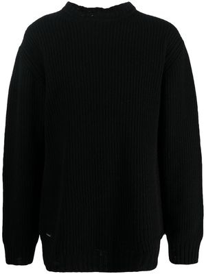 Han Kjøbenhavn crew-neck wool-blend sweater - Black