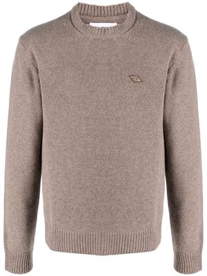 Han Kjøbenhavn crew-neck wool-blend sweater - Brown