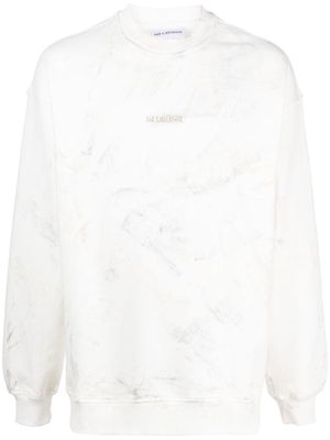 Han Kjøbenhavn distressed print sweatshirt - White
