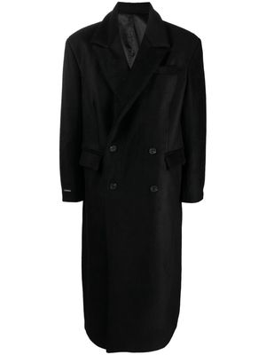Han Kjøbenhavn double-breasted coat - Black