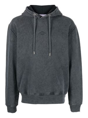 Han Kjøbenhavn embroidered-logo cotton hoodie - Grey