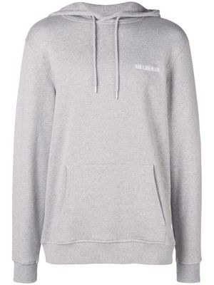Han Kjøbenhavn embroidered logo hoodie - Grey