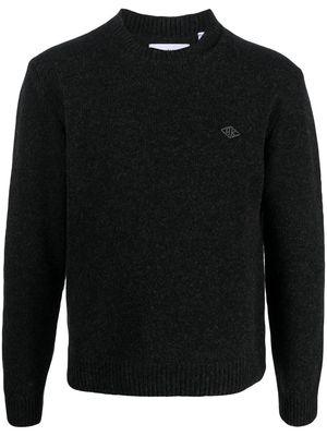 Han Kjøbenhavn embroidered-logo wool-blend sweater - Black