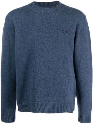 Han Kjøbenhavn embroidered-logo wool-blend sweater - Blue