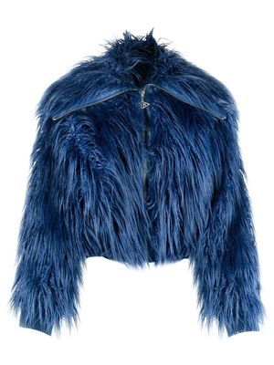 Han Kjøbenhavn faux-fur jacket - Blue