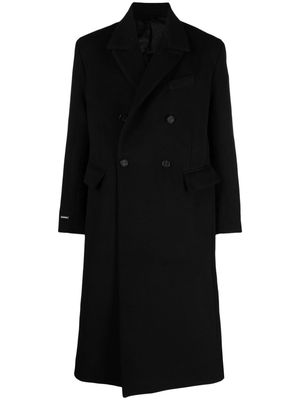 Han Kjøbenhavn felted double-breasted maxi coat - Black