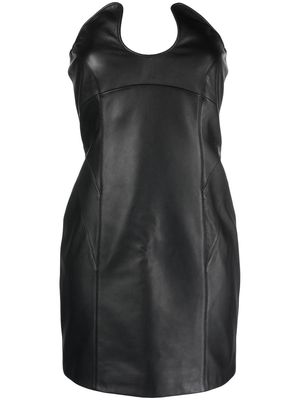 Han Kjøbenhavn leather mini dress - Black