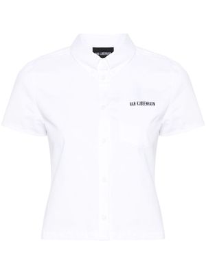 Han Kjøbenhavn logo-embroidered cotton shirt - White