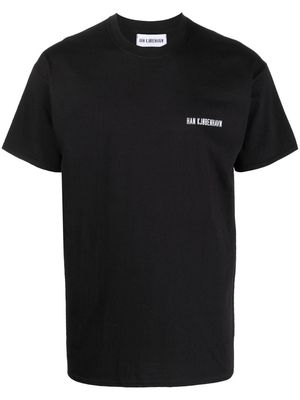 Han Kjøbenhavn logo-print cotton T-shirt - Black