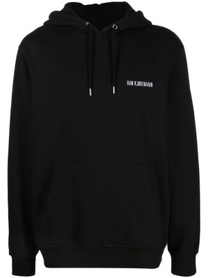 Han Kjøbenhavn logo-print hoodie - Black