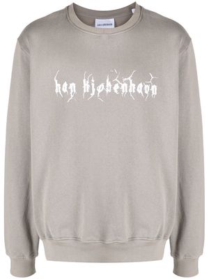 Han Kjøbenhavn logo-print organic cotton sweatshirt - Grey