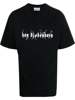 Han Kjøbenhavn logo-print oversized T-shirt - Black