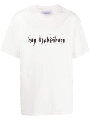 Han Kjøbenhavn logo-print oversized T-shirt - White