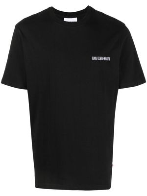 Han Kjøbenhavn logo-print short-sleeve T-shirt - Black