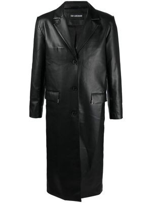 Han Kjøbenhavn single-breasted mid-length coat - Black