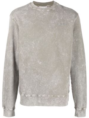 Han Kjøbenhavn washed crew neck sweatshirt - Grey