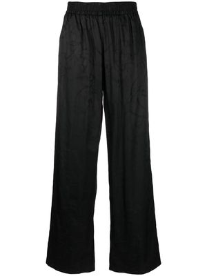 Han Kjøbenhavn wide-leg jacquard trousers - Black