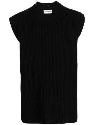 Han Kjøbenhavn wool-blend sweater vest - Black