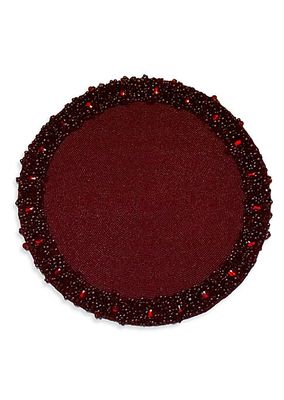 Hand-Beaded Round Placemat